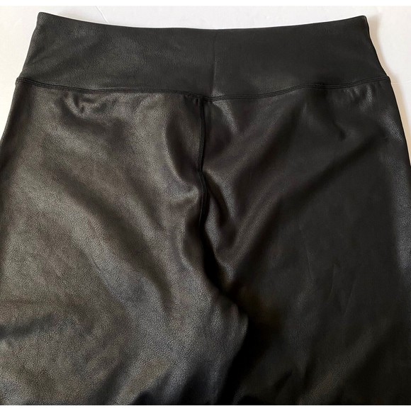 Bare Necessities Leggings Womens XXL Black Faux Leather High Waist NWOT - Picture 4 of 14